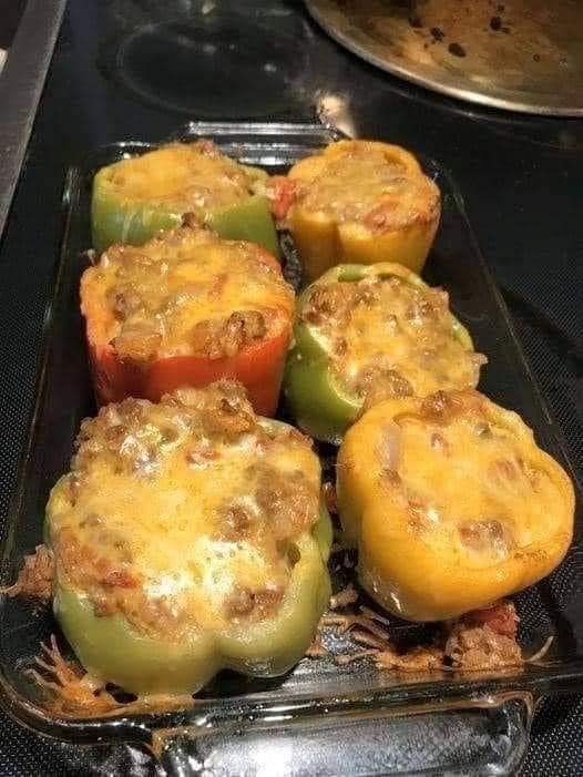 SEAFOOD STUFFED BELL PEPPERS