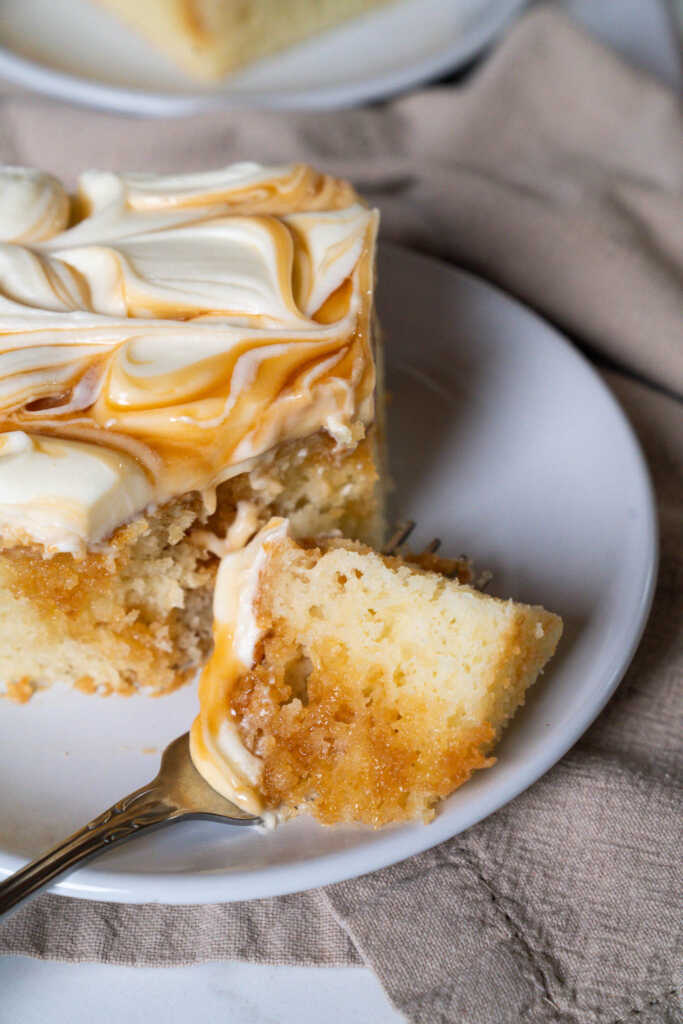 Caramel Poke Cake