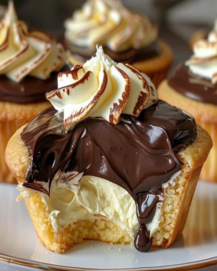 Irresistible Boston Cream Pie Cupcakes