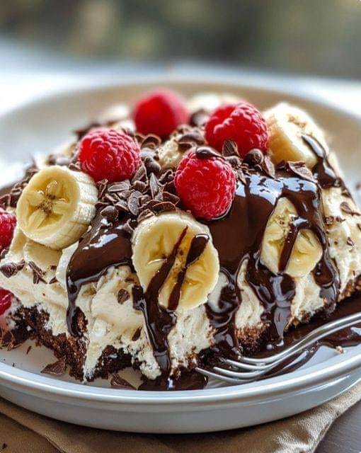 Chocolate Banana Split Cake