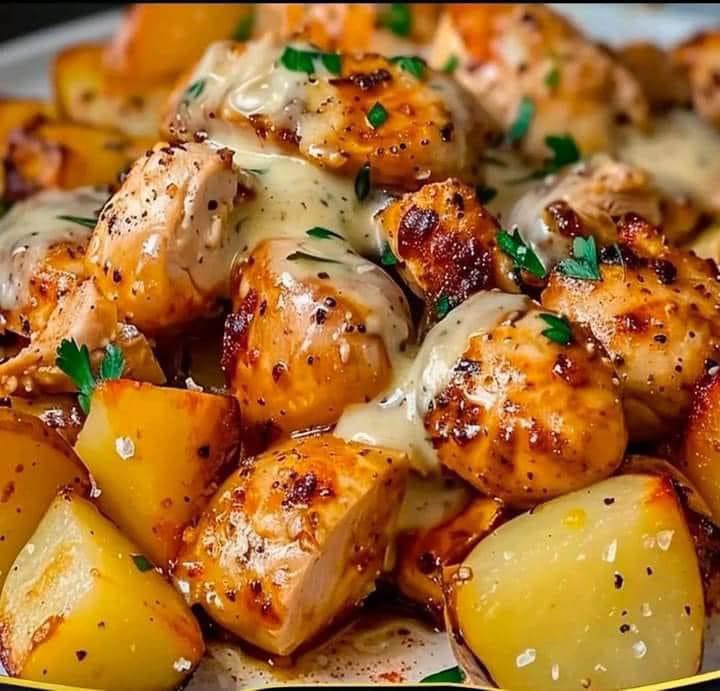 Garlic Parmesan Chicken and Potatoes