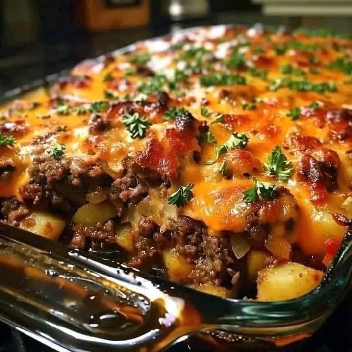 Cowboy Stew with Potatoes and Meatloaf